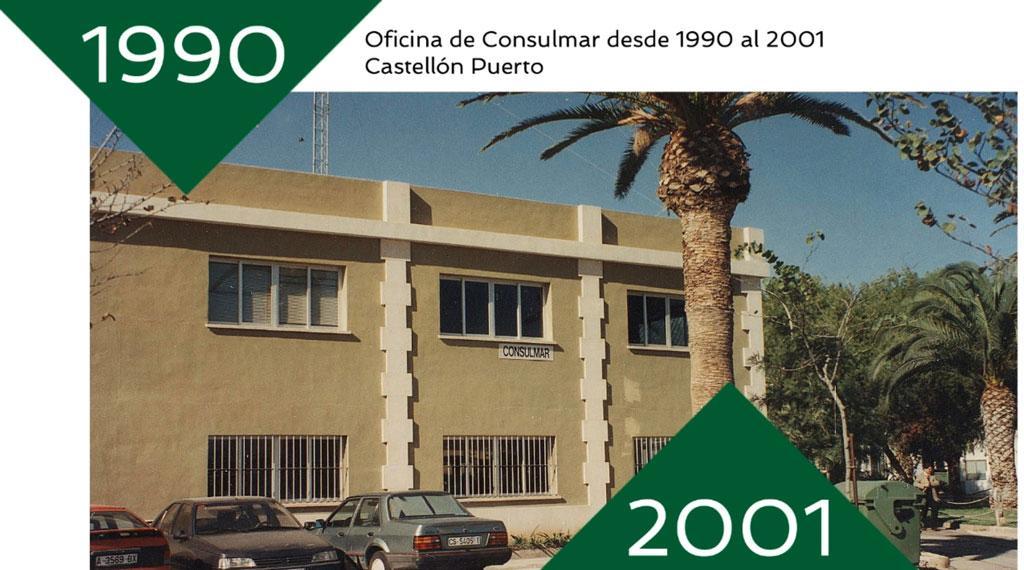 Consulmar offices from 1990 to 2001. Port of Castellón