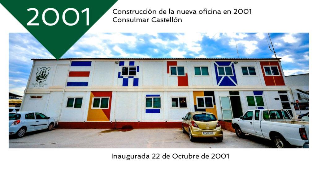 Construction of new offices in 2001. Consulmar Castellón